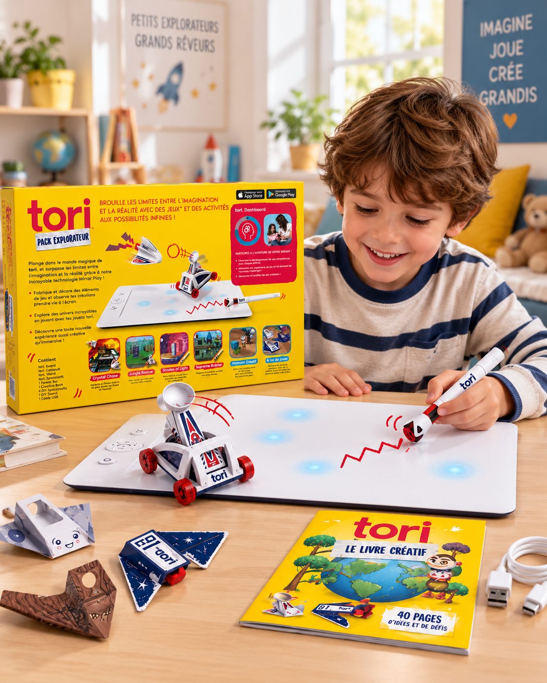 tori – Pack Explorateur Mirror Play – jeu créatif connecté 6+
