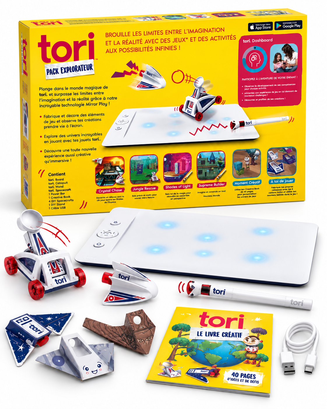tori – Pack Explorateur Mirror Play – jeu créatif connecté 6+