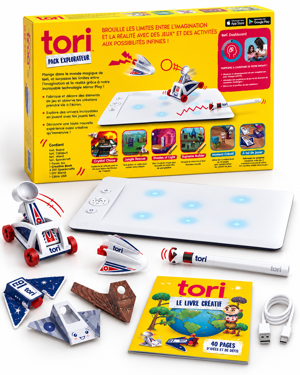 tori – Pack Explorateur Mirror Play – jeu créatif connecté 6+