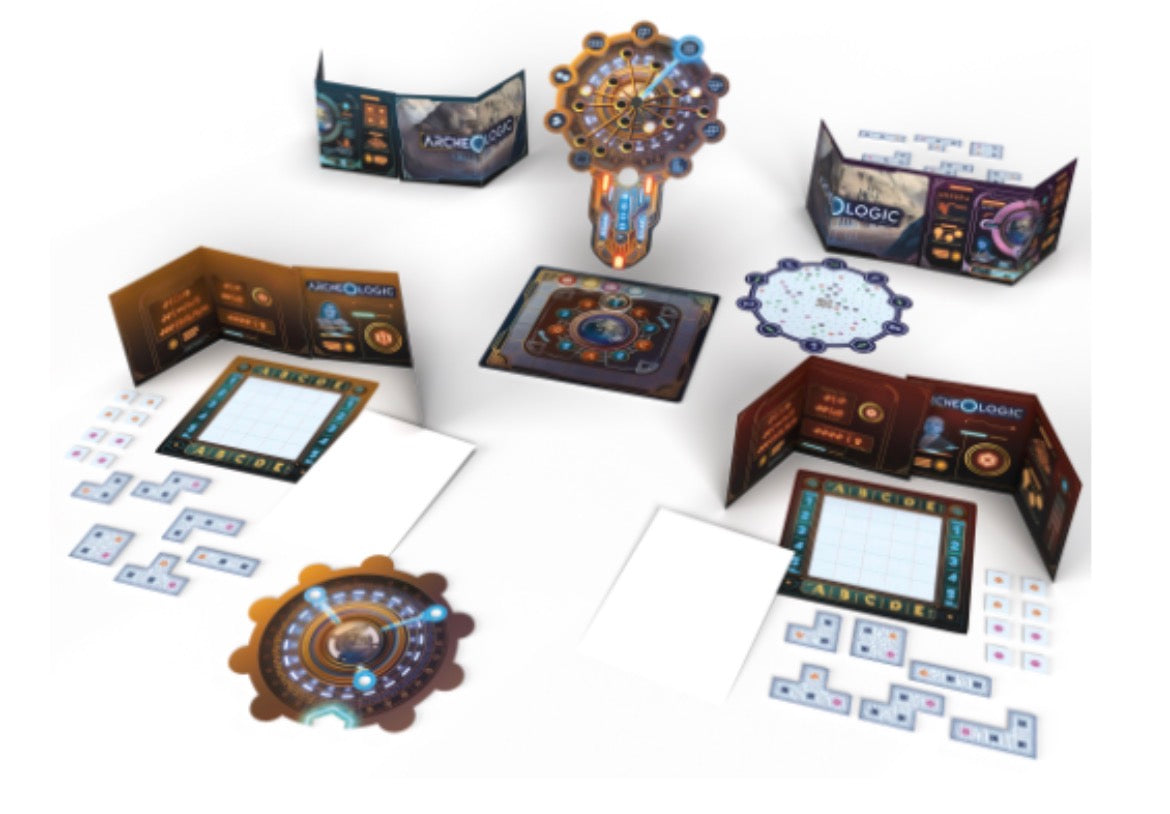 Archeologic Ludonaute - aperçu du matériel de jeu