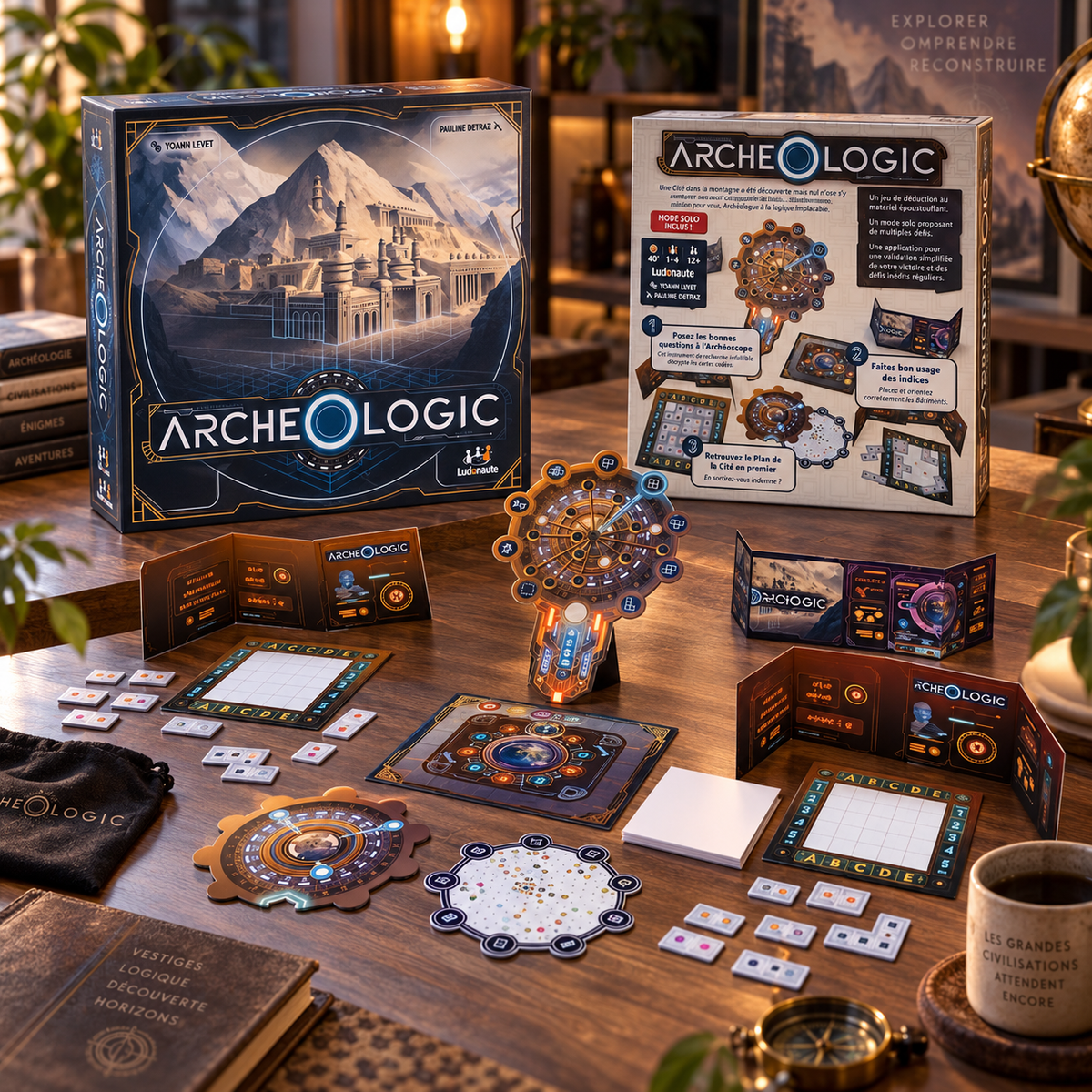 Archeologic jeu de déduction - mise en scène du matériel