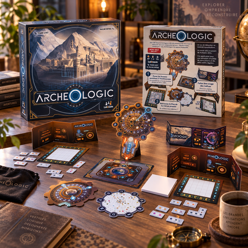 Archeologic jeu de déduction - mise en scène du matériel