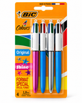 BIC 4 Colours Original Shine - lot de 4 stylos