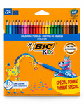 BIC Kids Evolution - boîte de 24 crayons de couleur