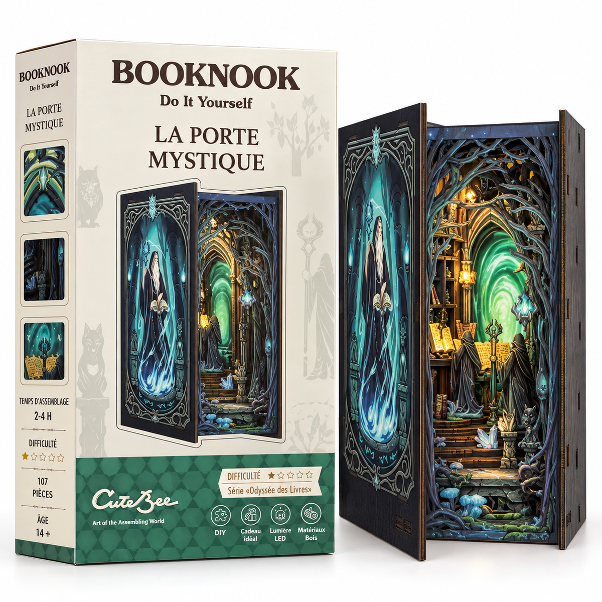 Book Nook DIY La Porte Mystique CuteBee - coffret et modèle assemblé