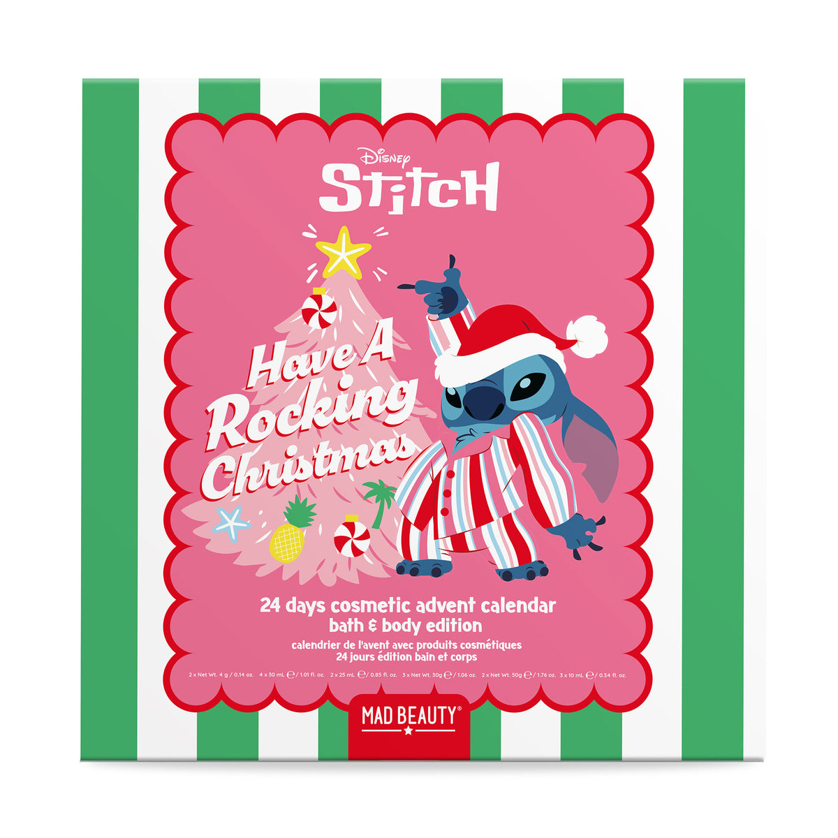 Calendrier de l’Avent Disney Stitch Mad Beauty 24 jours – face