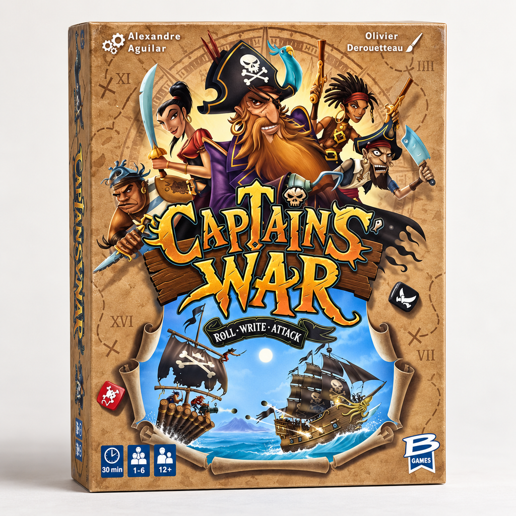 Captain's War - boîte du jeu de société pirate