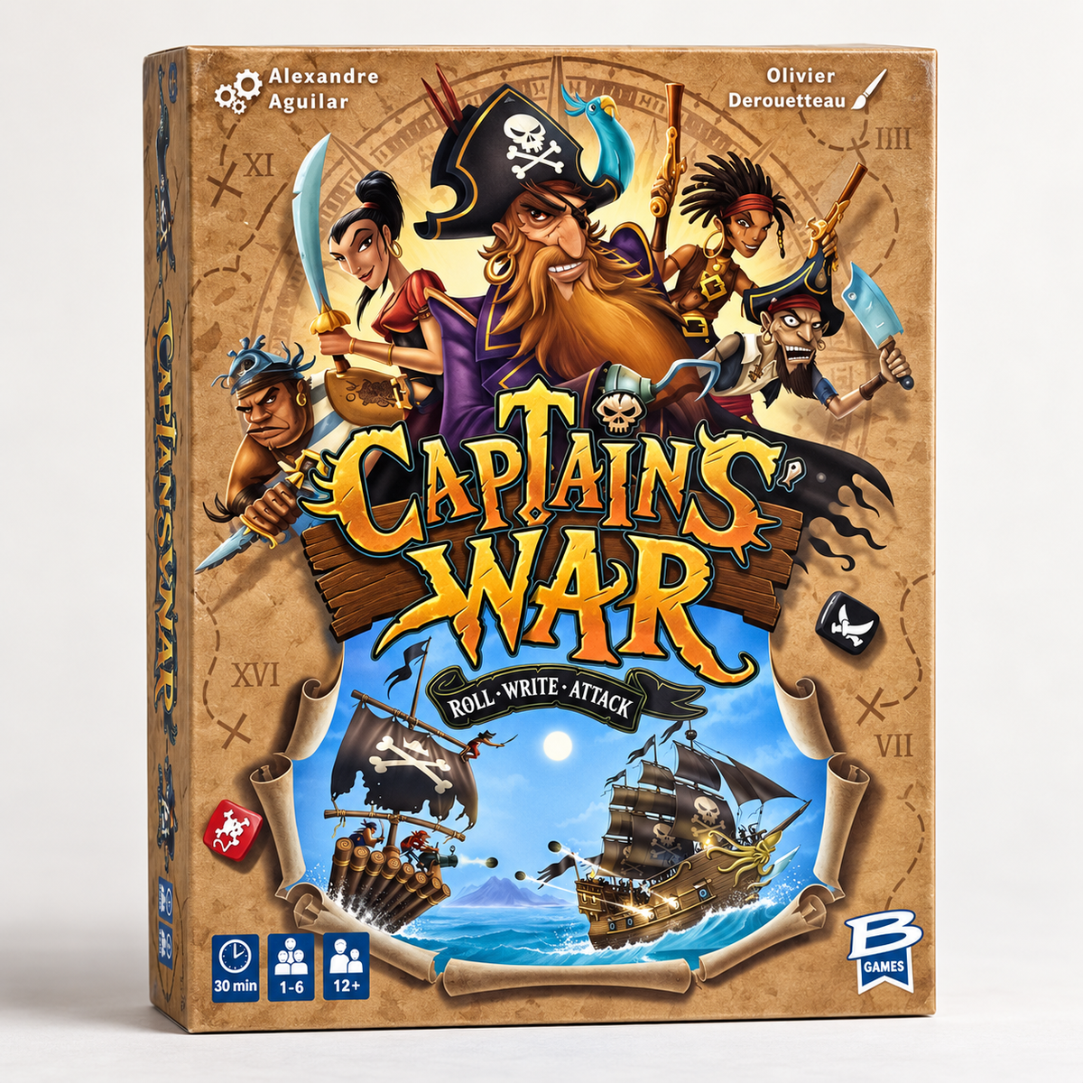 Captain's War - boîte du jeu de société pirate