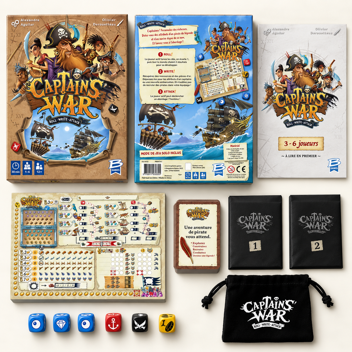 Captain's War - contenu et matériel du jeu