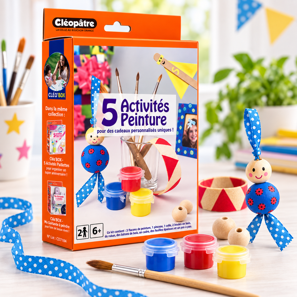 Cléopâtre Cléo'Box 5 Activités Peinture - mise en scène créative