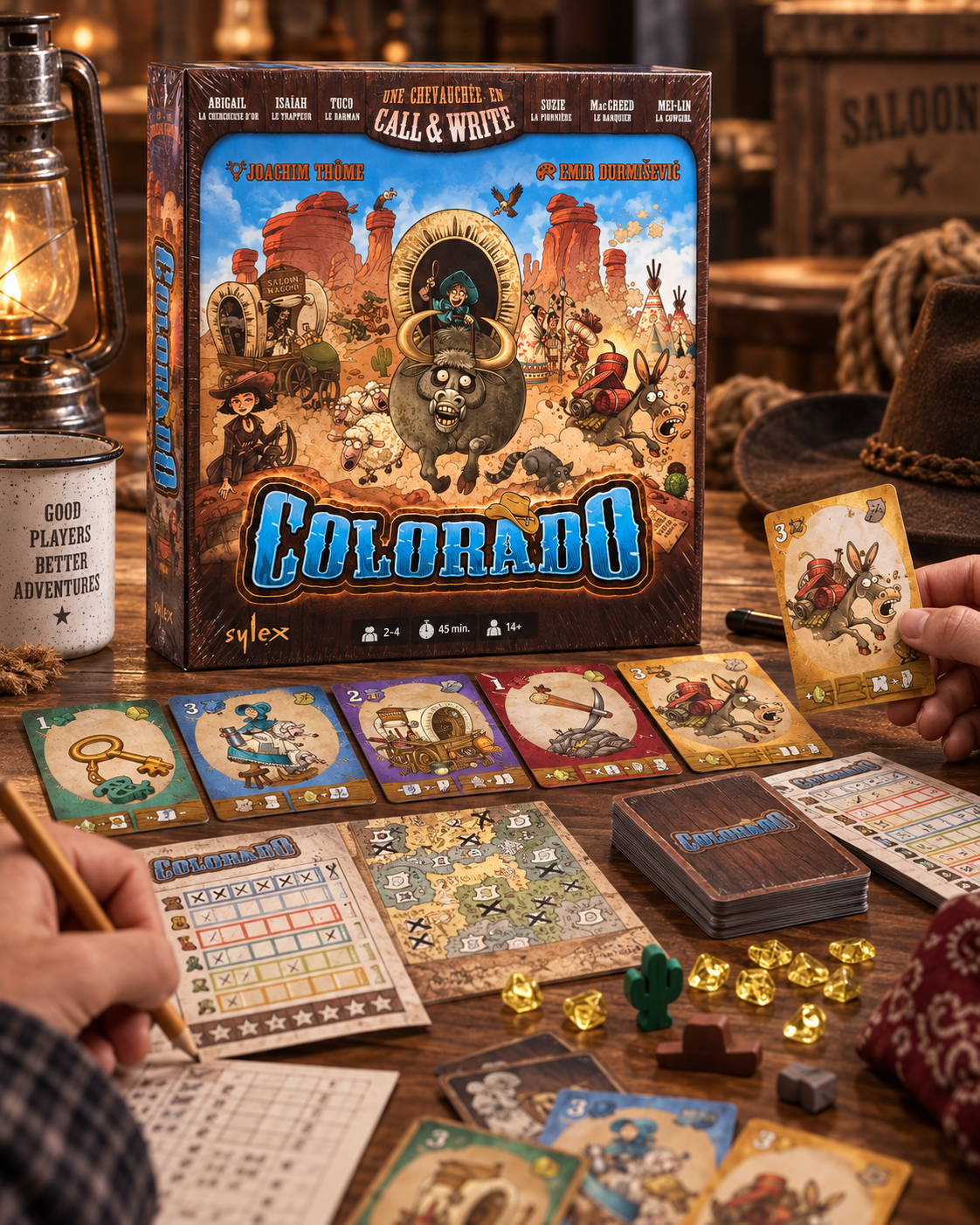 Colorado - partie de jeu de société ambiance Far West