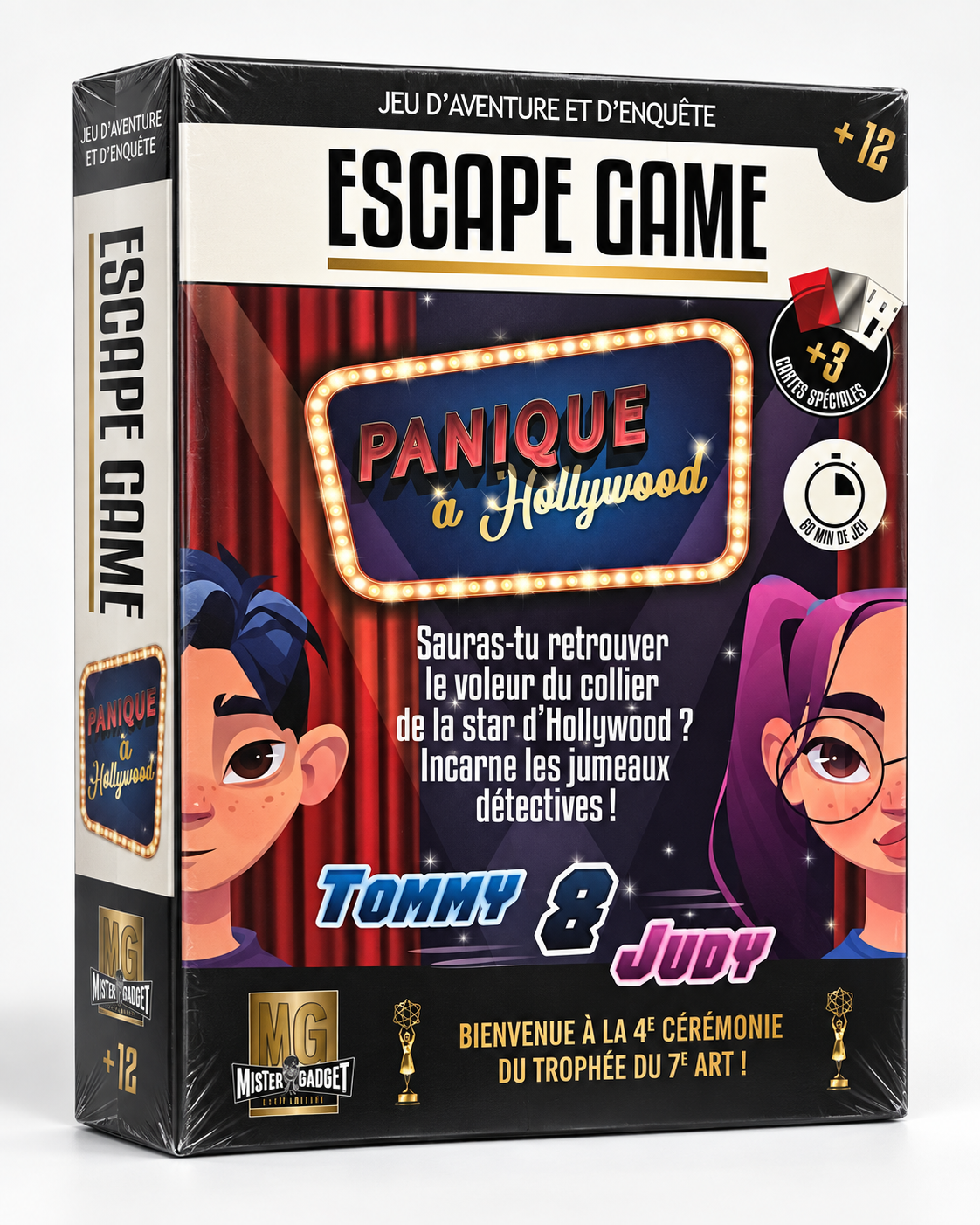 Escape Game Panique à Hollywood - boîte du jeu