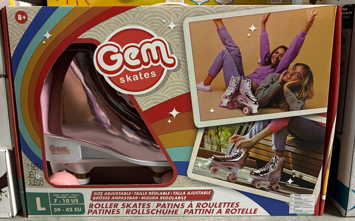 Boîte réelle GEM Skates rose métallisé taille L 39-42 EU