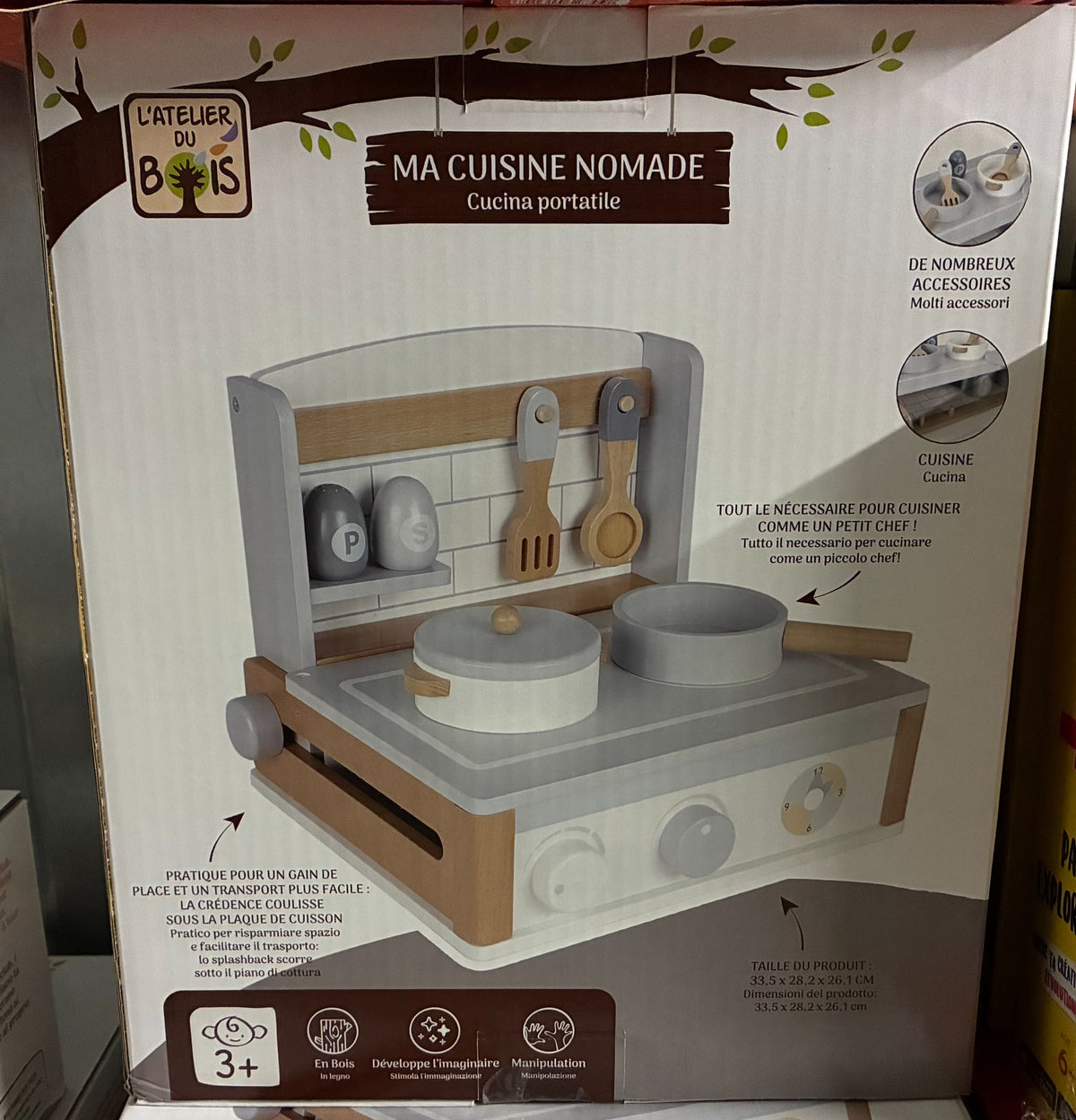 Boîte réelle Ma Cuisine Nomade L'Atelier du Bois