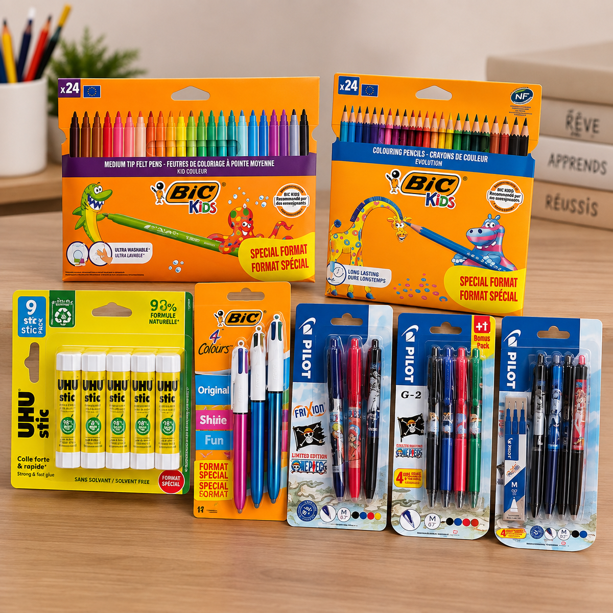 Pack Fournitures Scolaires Complet MAYANIS – BIC, Pilot et UHU