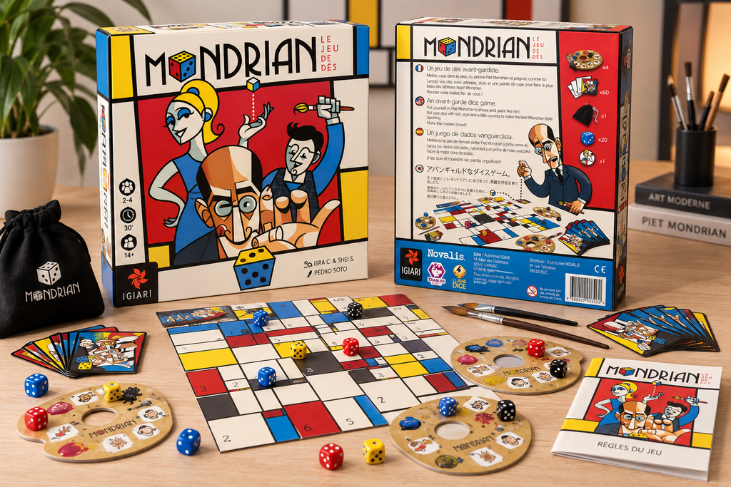 Mondrian Le jeu de dés - mise en scène complète