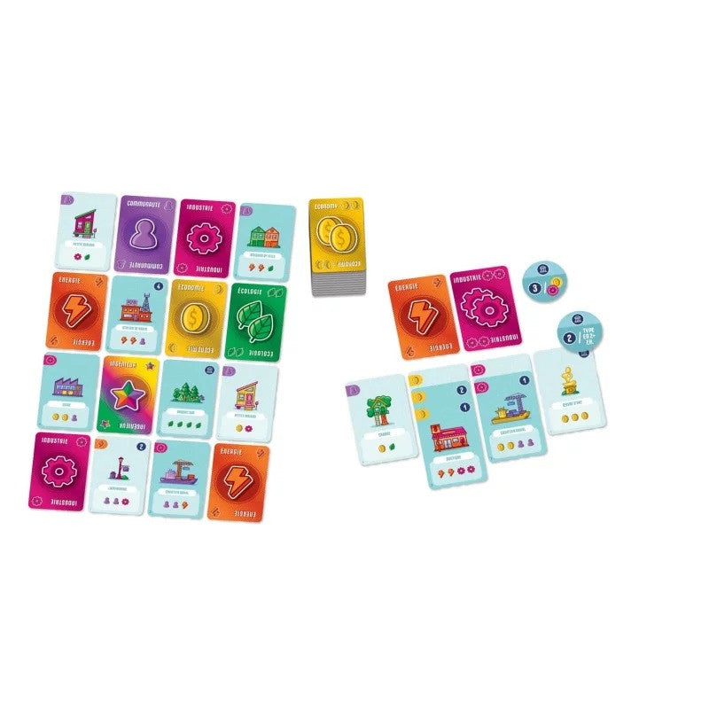 Point City – jeu de cartes d'engine-building, 1 à 4 joueurs