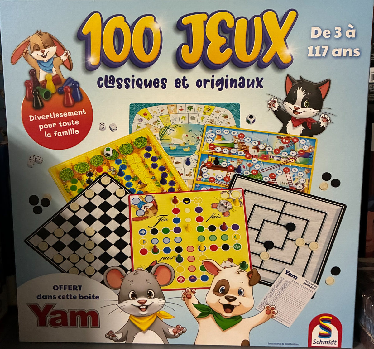 Boîte originale Schmidt 100 Jeux classiques et originaux