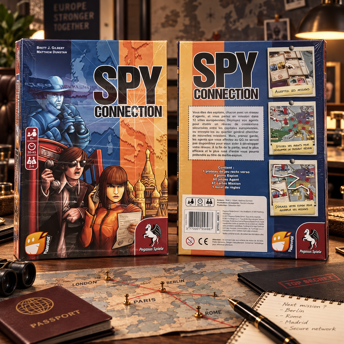 Spy Connection - mise en scène ambiance espionnage européenne