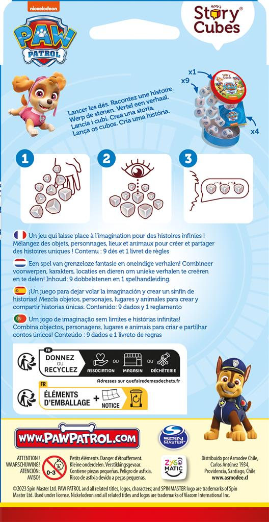 Rory's Story Cubes Pat' Patrouille, jeu narratif