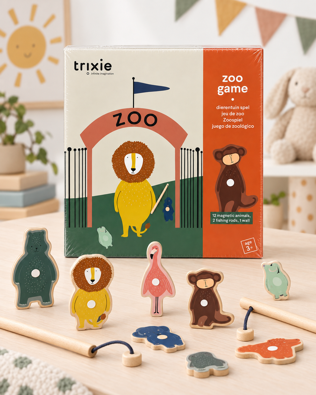Trixie Zoo Game - animaux magnétiques et cannes à pêche en situation