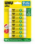 UHU Stic - pack promo de 9 bâtons de colle