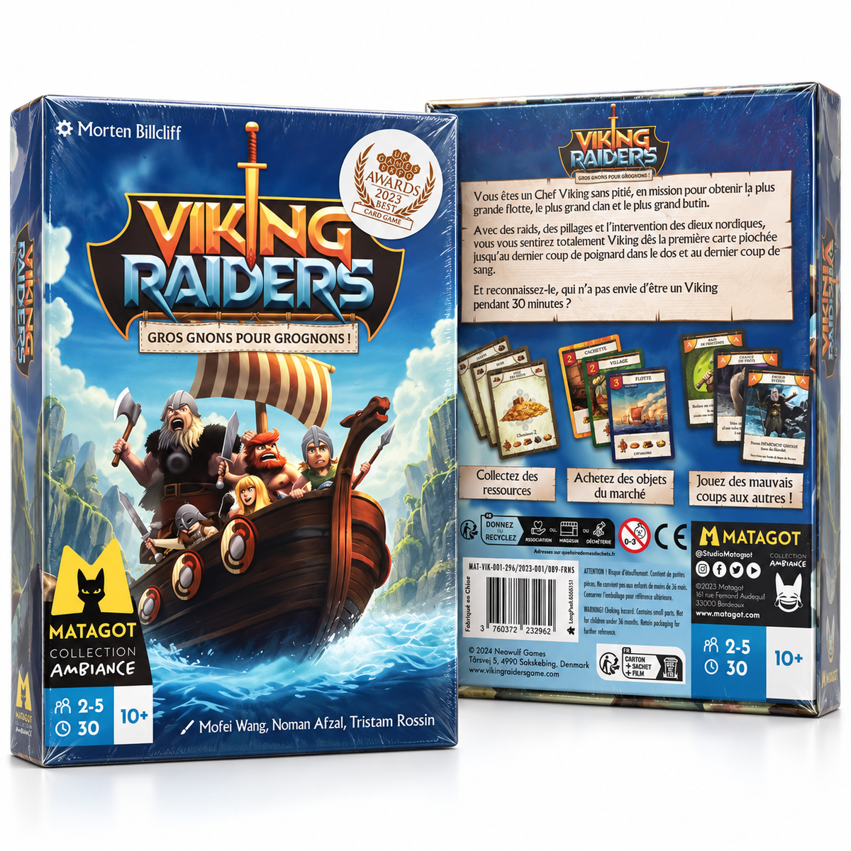 Viking Raiders Matagot - vue avant et arrière de la boîte